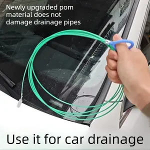 5PCS Car sunroof door drain hole unclogger, refrigerator drain outlet unclogging tool, fuel tank hole car brush cleaning tool