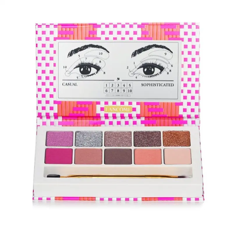 Lancome Cafe Bonheur Eyeshadow Palette (Limited Edition, 10x Pastel Iridescent Cosmetic Makeup Eyeshadow) - #01 L'Addition S'il Vous Plait, 5g/0.17oz, Powder