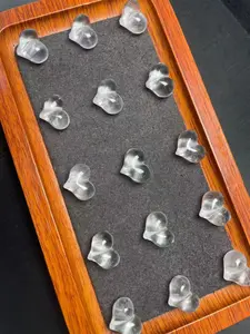 Natural clear quartz heart 1 pcs DIY gifts Women's gifts Birthday gifts Charming