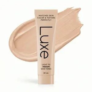 Luxe Color Changing Foundation for Women – Instantly Adapts to Your Skin Tone – Buildable Light-to-Medium, Medium Dark-to-Dark, Coverage – 12-Hour Wear – Natural Dewy Finish Radiance Cosmetic Radiant Makeup Flawless Concealer