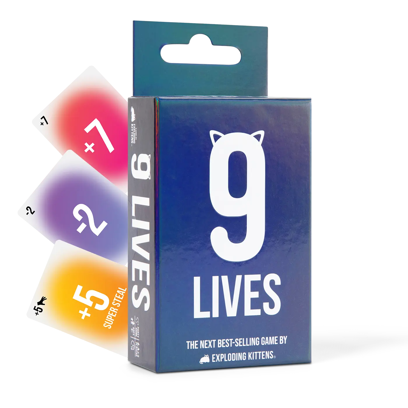 9 Lives - The Fast-Paced Card Game That's Easy To Learn And Impossible To Stop Playing - 2-6 Players Aged 7+ - Great for Parties and Family Game Night