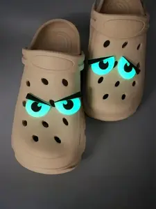 Luminous Eye Design Shoe Charm, Novelty Glow in The Dark Shoe Decoration, Fashionable Shoes Decorations for Clogs, Shoes Accessories for Men & Women, Sparkling Shoe Charms, Shoe Charms Set
