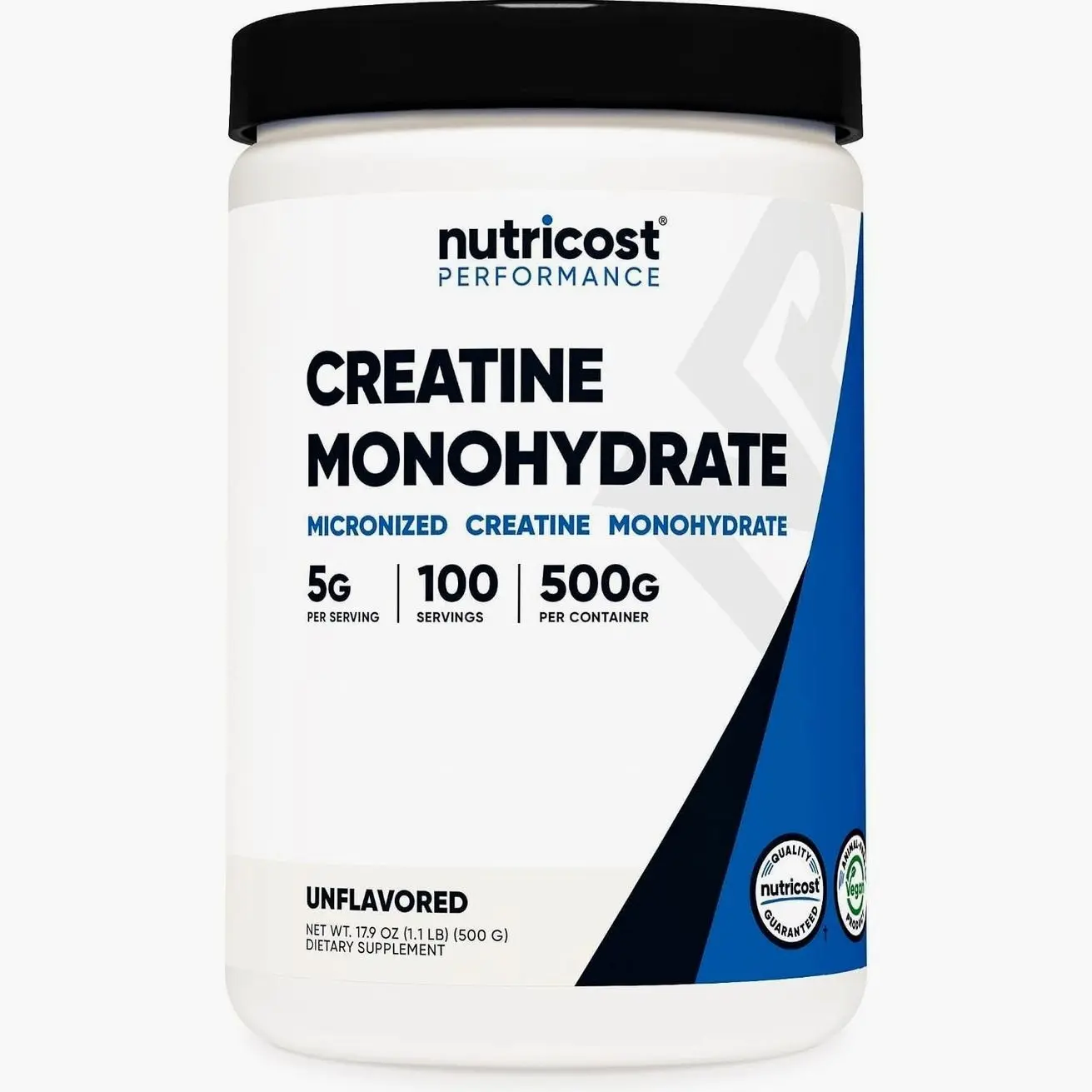 Nutricost Micronized Creatine Monohydrate Powder, 500G (17.9 Oz), 100 Servings, 5000mg (5g) Per Serving Healthcare