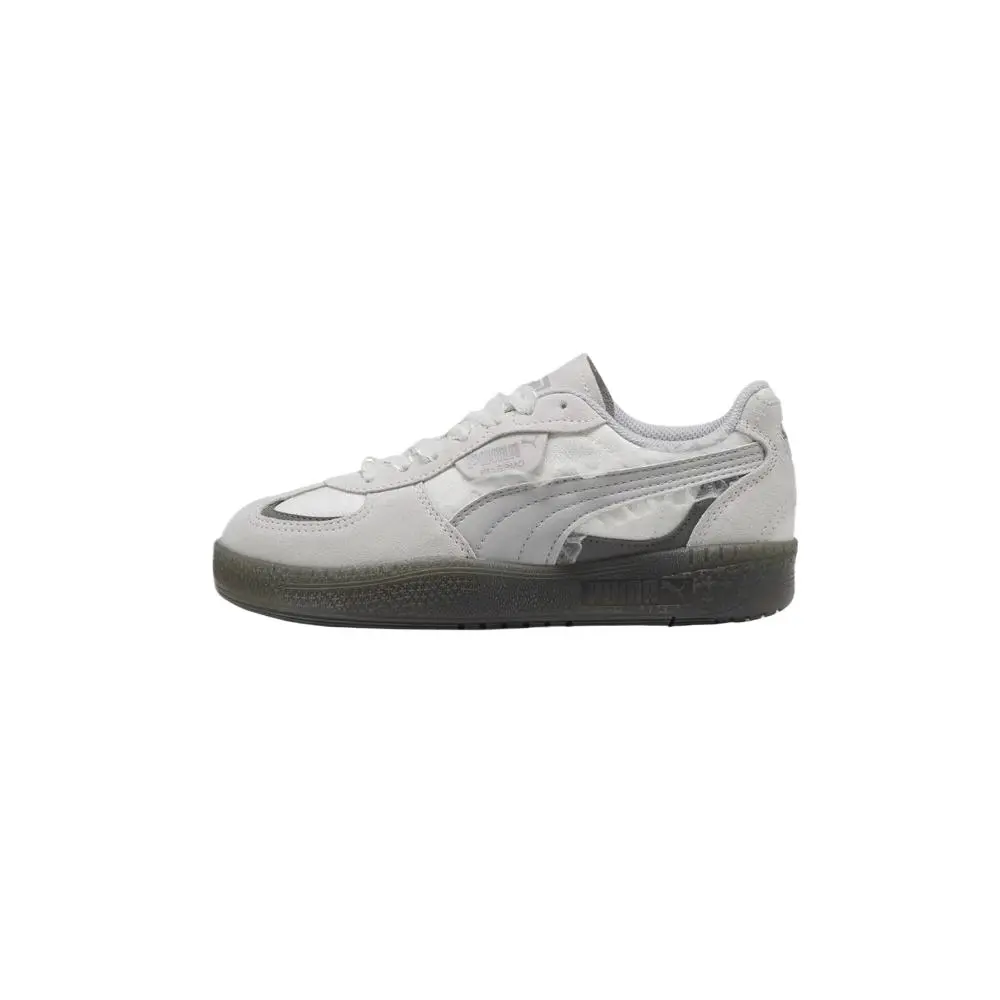 PUMA Palermo Retro Sneakers Low-Top Platform Shoes for Women in Gray Trending Shoes, House White Official Shoes to Get / Maison Mihara