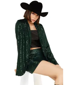 Show Me Your Mumu Women's Sequins Dance Blazer - Mr3-5341