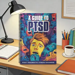 A guide to PTSD,Ptsd Recovery Workbook, Anxiety Trigger Record & Calm Guide, Daily Mental Health Practice Journal, Emotion Management, Self Healing Trauma Stress Relief Planner