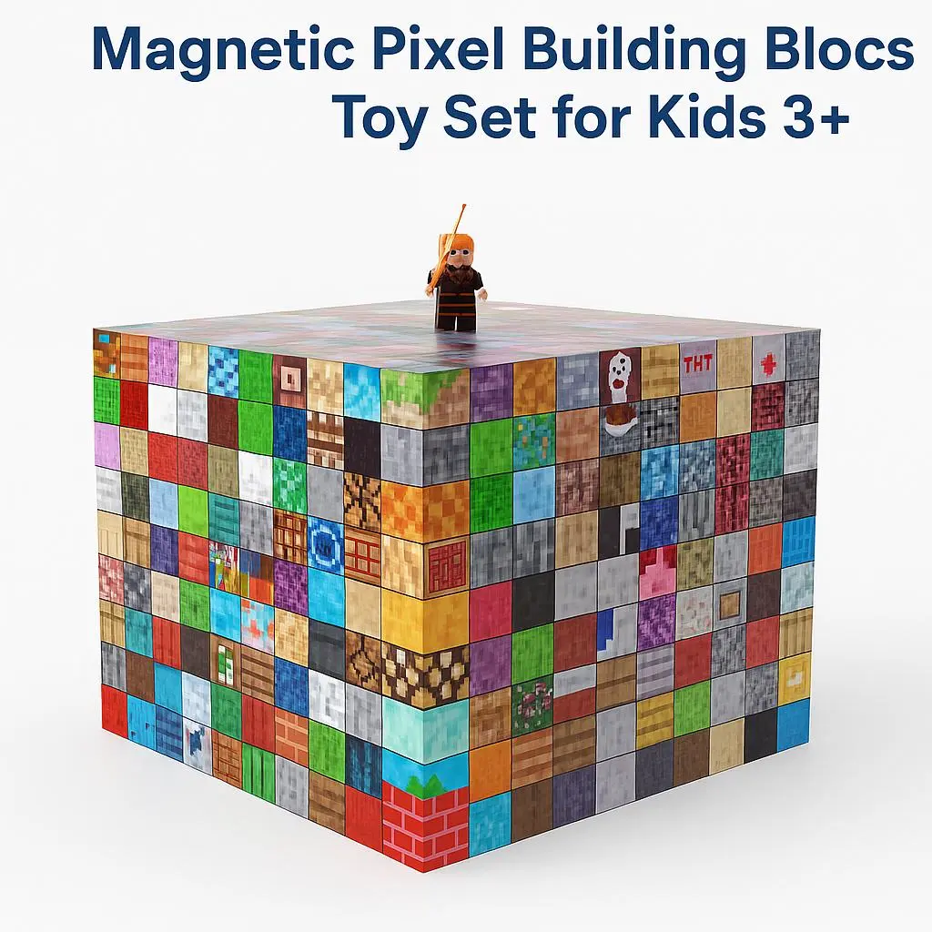 Magnetic Building Set - 100PCS My Magic Portal Building Block Sets, STEM Montessori Sensory Toy, Encourages Creativity & Learning Through Play, Toddler Birthday Gifts for 3-13 Years Boys Girls