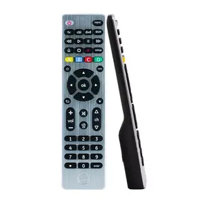 GE 4-Device Universal TV Remote Control in Brushed Silver, 33709