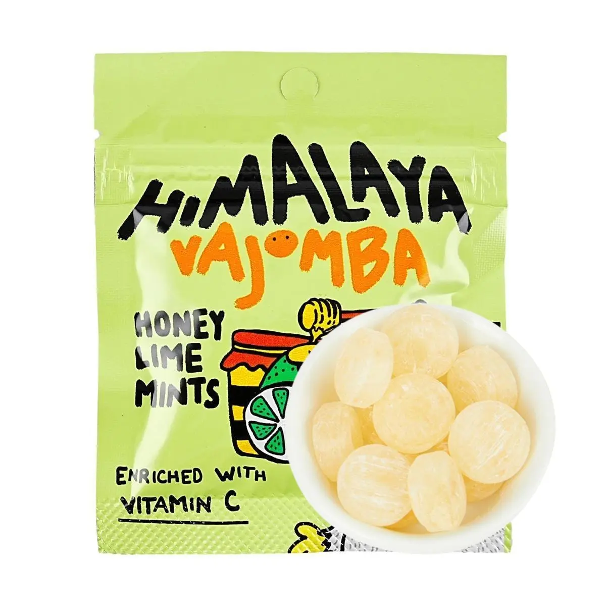 BIG FOOT Mint Honey Lime Candy 15g | Vitamin C Boost | Refreshing Snack | Viral Trend