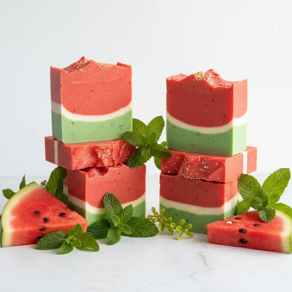 Juicy Watermelon Scented Glycerin Aroma Cleanser - Decyl Glucoside, PEG-200 Lauric Acid Moisturizing Body Care Soap for Fresh, Clean Feel (Beauty & Personal Care, Bath & Shower)
