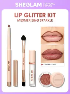 SHEGLAM Lip Dazzler Glitter Kit Lip Gloss Set 4 Pcs Long Lasting