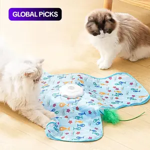 Cat Hunting Hood Toy, Electric Automatic Turntable Pet Game with Self-Play Stress Relief Design, Automatic Rolling Ball #GLOBAL PICKS