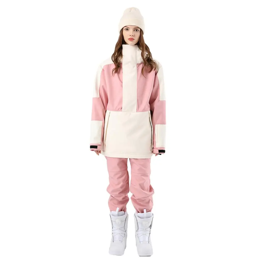 YEEFINE Women's Ski Suit Set Baggy Waterproof Snow Suits Insulated Mens Ski Jacket and Pant Set Large Fit for Snowboarding