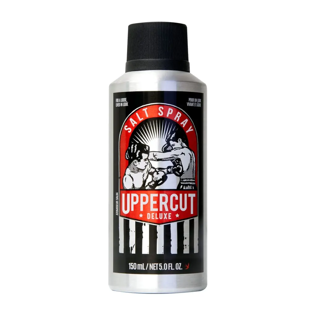 Uppercut Deluxe Salt Spray Haircare Product - Texturizing Formula for Lived-In Look, Natural Look, Relaxed Finish & Weightless Light Hold, 150 mL, Weightless Finish, Textured Hold, Blow Dry Hair, Adults, Volume Boost Volumizing Gel, Can