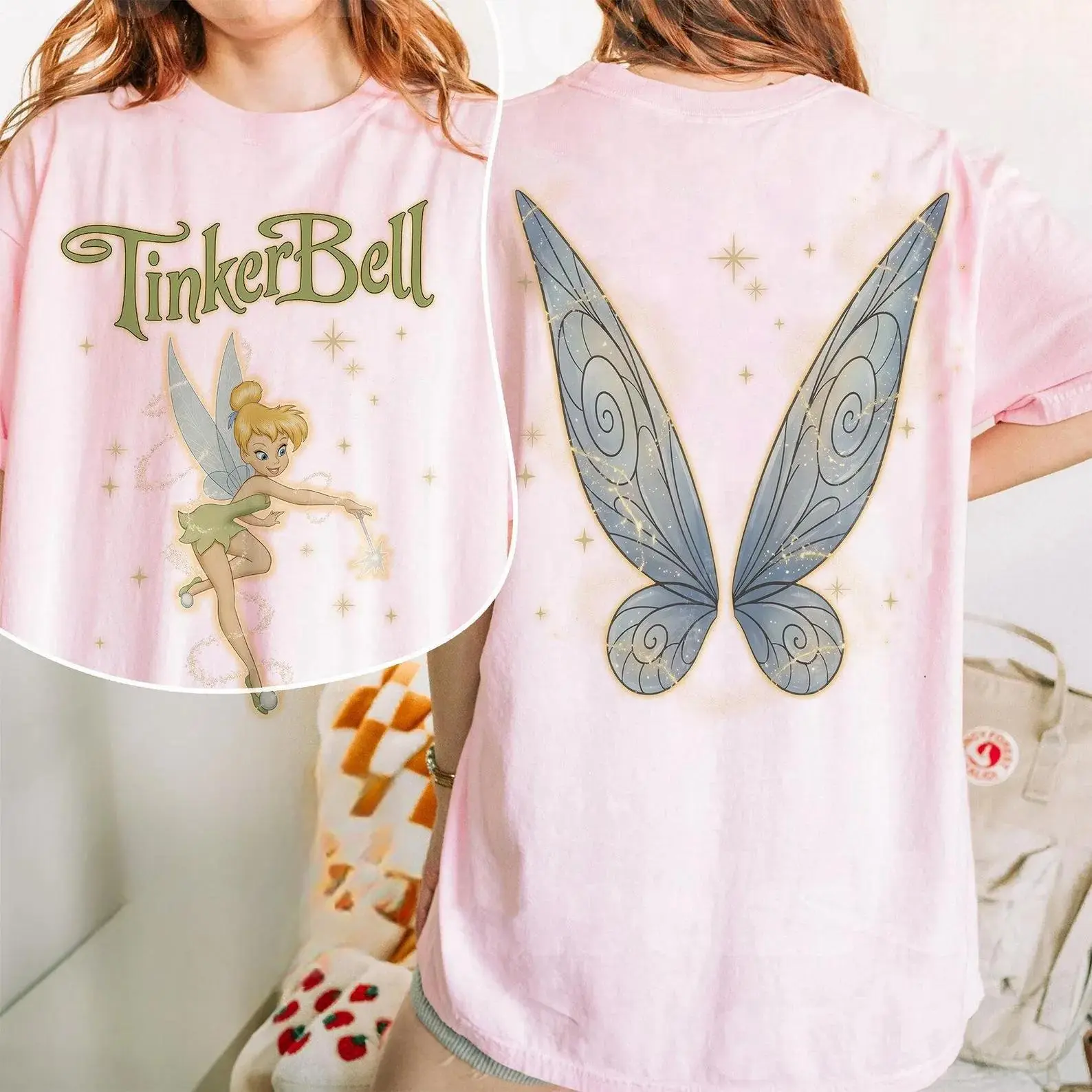WDW  Vintage Tinker Bell Shirt, Tinker Bell Princess Shirt, Retro Y2K WDW Princess Shirt, Family Matching Gift Tee