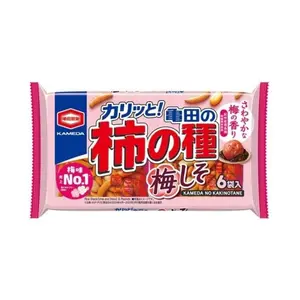 Kameda Seika Kameda No Kaki No Tane Ume Shiso - 27g x 6 Pack