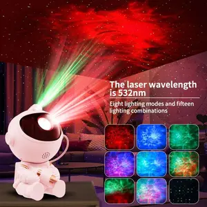 Astronaut Galaxy Projector, Star Projector Galaxy Light, Night Light for Kids, Nebula Ceiling LED Lamp, Room Decor, with Timer and Remote, Gifts for Birthdays