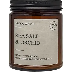 Sea Salt & Orchid - 9oz Coconut & Beeswax Non-Toxic Candles