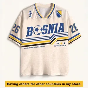 Bosnia and Herzegovina Retro Zmajevi Soccer Jersey - Custom Name & Number, Bosnian Soccer Fan Collectible Gift