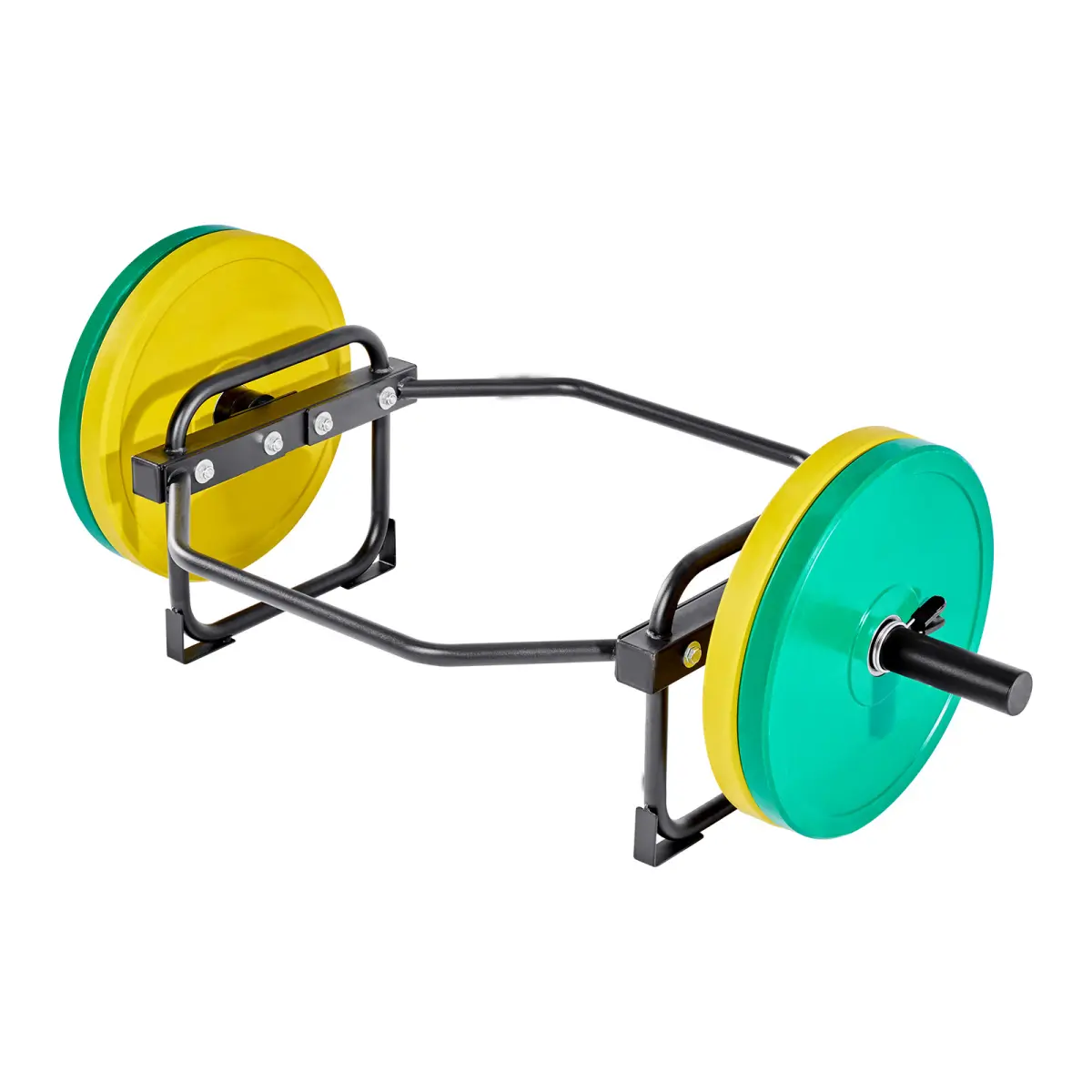 [Fahuac] Heavy Resistance Trap Bar Hex Bar - 500LB Capacity, 2-Inch Sleeves, Multi-Use for Deadlift, Squat, Home Gym, Heavy Resistance Bars