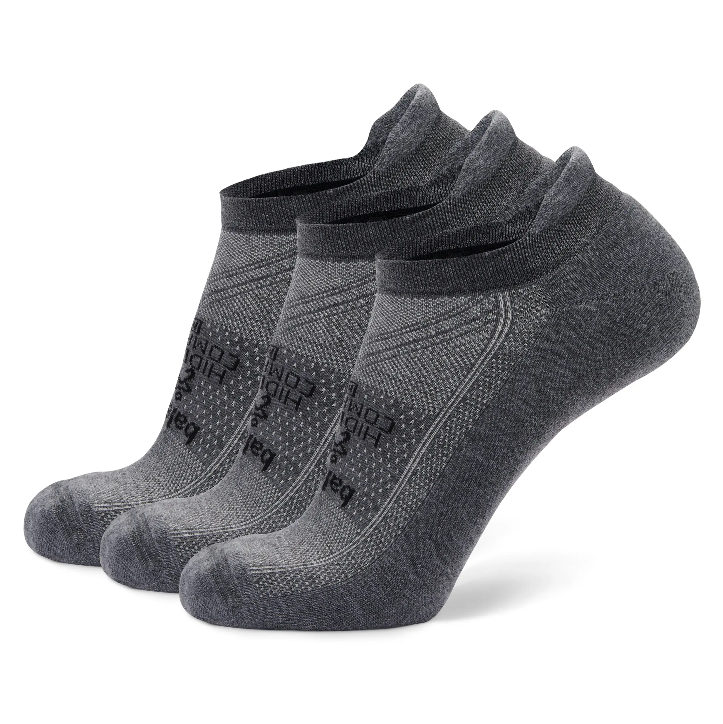 Balega 3-Pack Hidden Comfort No Show Sports Socks, High Heel Tab, Full-Length Cushioning, Reduces Fatigue for Active Individuals, Ankle Socks, Athlete