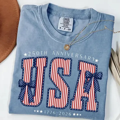 Comfort Colors America 250th Anniversary Shirt, 1776–2026 Patriotic USA Tee, 4th of July Shirt - AG