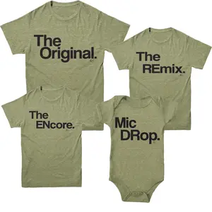 The Original The Remix The Encore® Family, sibling, Father and child Matching Outfit - Heather Olive