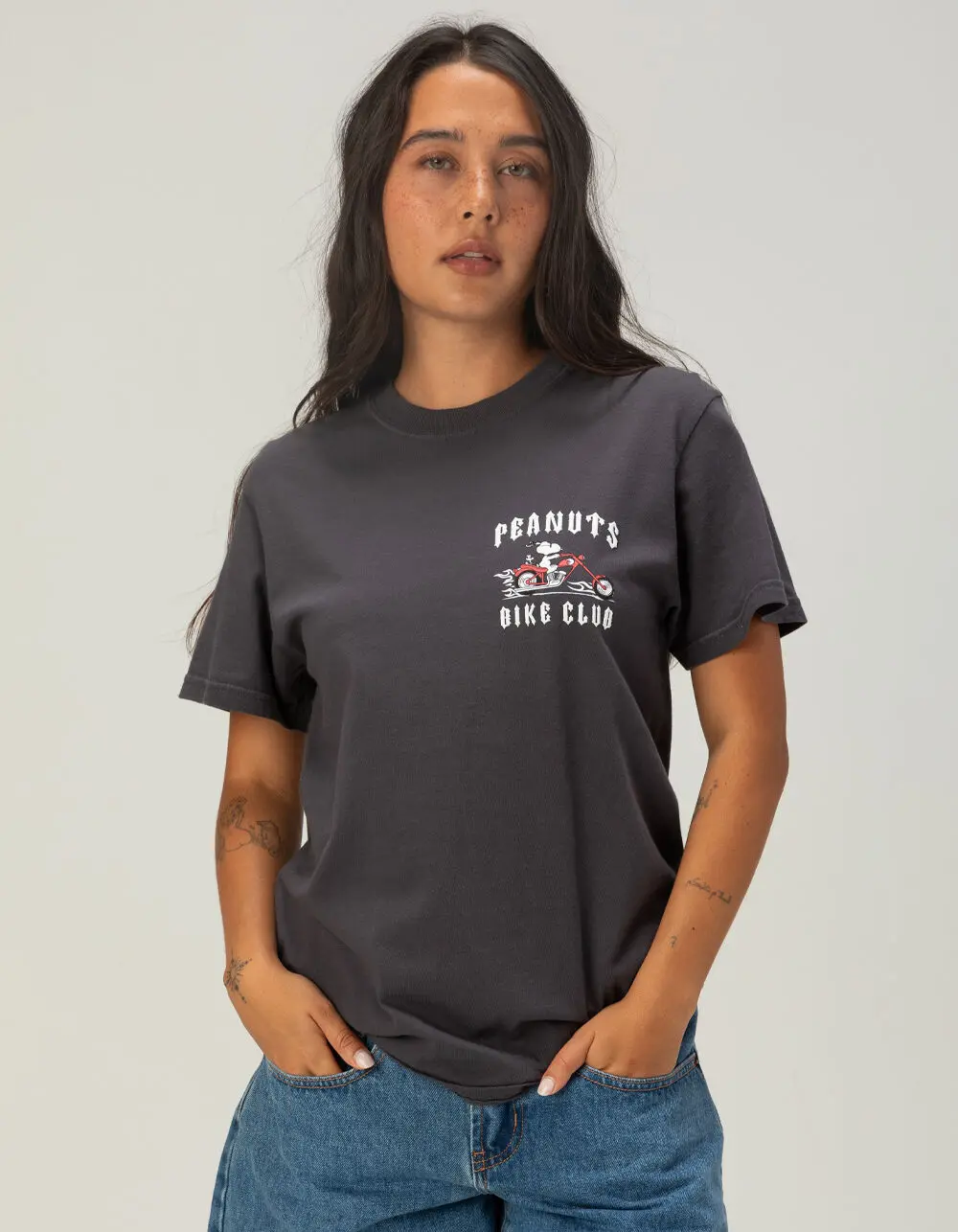 RIOT SOCIETY x Peanuts Snoopy Bike Club Womens Tee