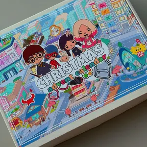 Christmas Activity Advent Calendar for Kids with 21 Envelopes, 15 Heroes, 2 Busy Books, 2 Coloring Books, Stickers, and Surprise Board