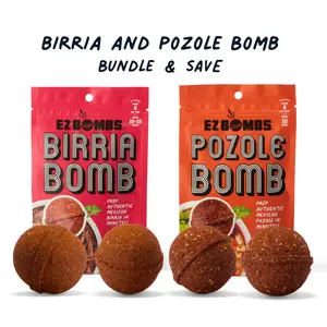 Birria and Pozole Bombs bundle by EZ Bombs - Seasoning Spice Bomb Flavor for Authentic Mexican Dishes - Traditional