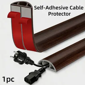 1meters Self-Adhesive Cable Protector - a Wire Management System for Walls And Floors, Easy to Install, Available in Multiple Colors, a Solution for Concealing Wires, Minimalist Aesthetic Wire Sleeves, Flexible Wire Covers