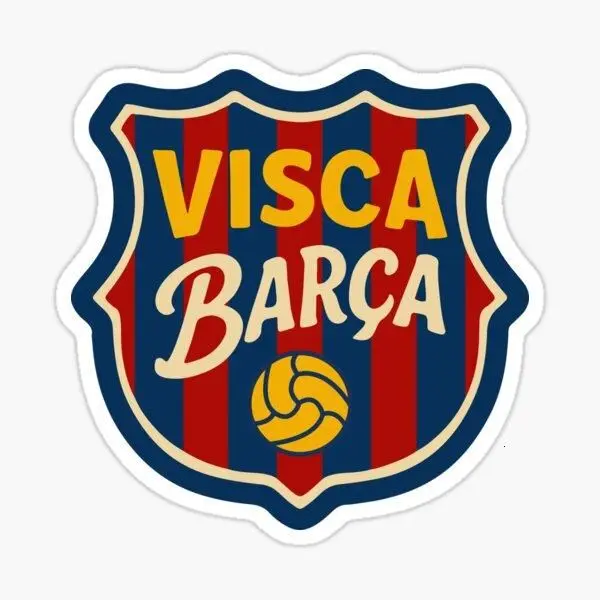 FC Barcelona Visca Barca Badge Sticker