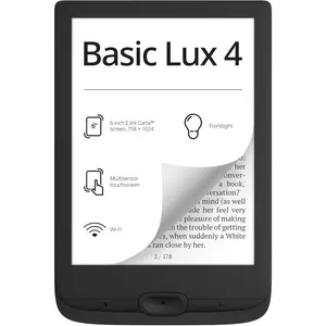 Basic Lux 4 E-Book Reader | 6 Glare-Free & Eye-Friendly E-Ink Technology | Compact & Lightweight E-Reader | Frontlight | Touchscreen |  | Dictionaries | -SD Slot