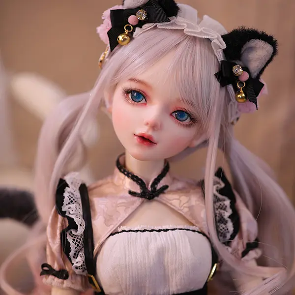 VLEYAN BJDDoll 1/3 22.8" Bunny Girl Style | Hand-Painted Makeup | 31 Joint Movable Body | Gift for Girls, Teens, Collectors | Home Decoration Toy