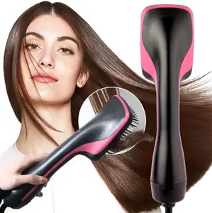 3 in 1 Comfort Comb Design Multifunctional HairDryer,Negative lon Hair Straightener Hot Air Styling Toolfor Straightening Drying Smoothing,Makeup Products,Back To School, Hair Straightener Comb