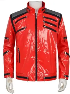 Jackson Performance Cosplay Party Costume, Leather Jacket Motorcycle, Perfect for Shows and Parties, Stylish and Comfortable