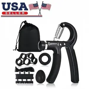 Hand Grip Strengthener Forearm Power Trainer Kit - 5 Pack Adjustable Resistance Grip Enhancer fathersdaygift
