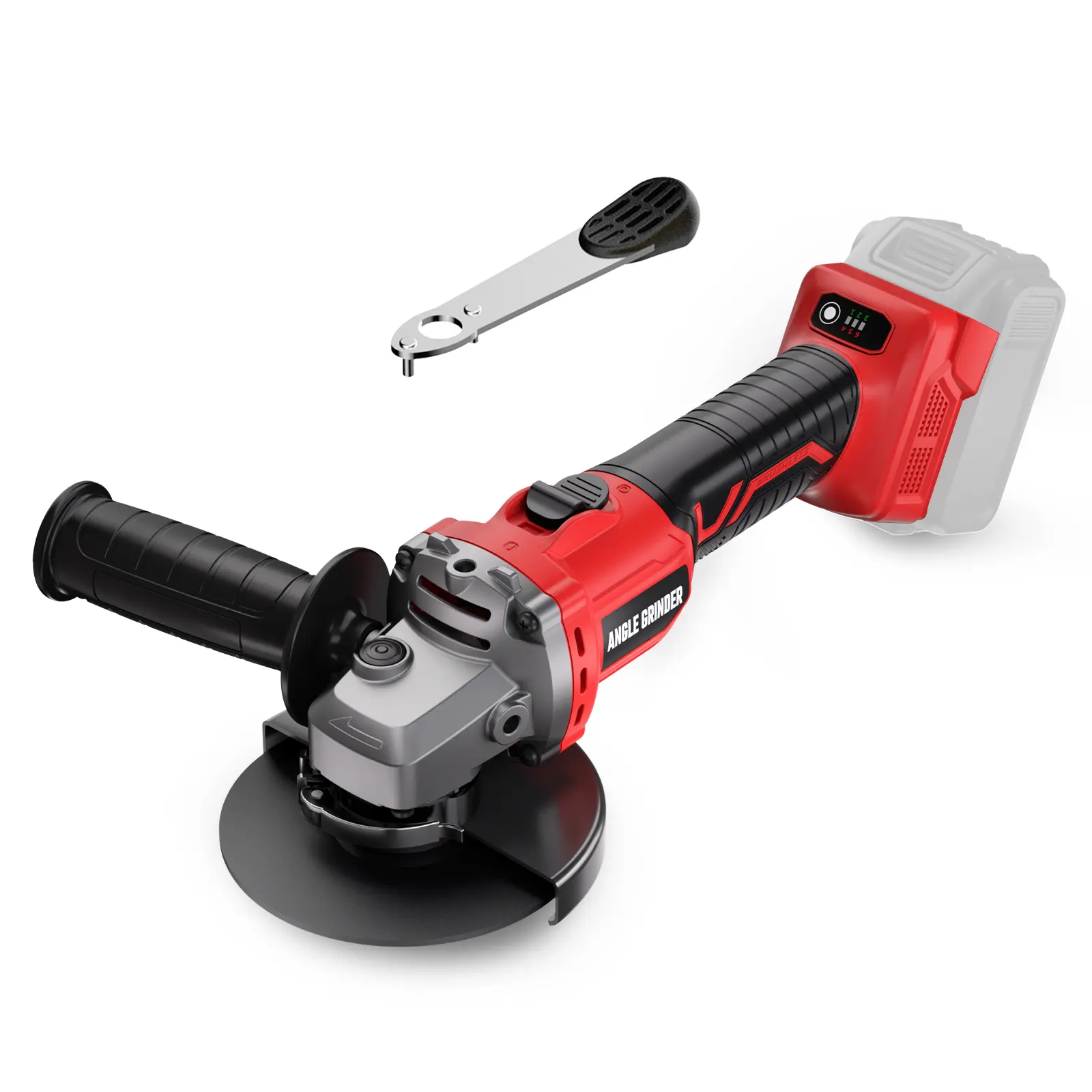 Angle Grinder 4-1/2" Cordless Compatible with Milwaukee 18V/M18 Battery, 6 Variable Speed Power Grinder, Brushless Angle Grinder Power Tools For Cutting Grinding Polishing (Tool Only)