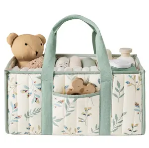 Diaper Caddy Organizer, Stylish Nursery Storage Basket, Gift for Baby Shower, Newborn Essentials