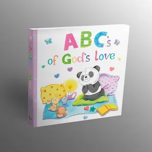The ABC's of God's Love English Scripture Board Book - 8.0 x 8.0 inches Kindergarten Books, Engaging Illustrations, Faith & Value Concepts, Art-Infused Family Children's Literature for Reading