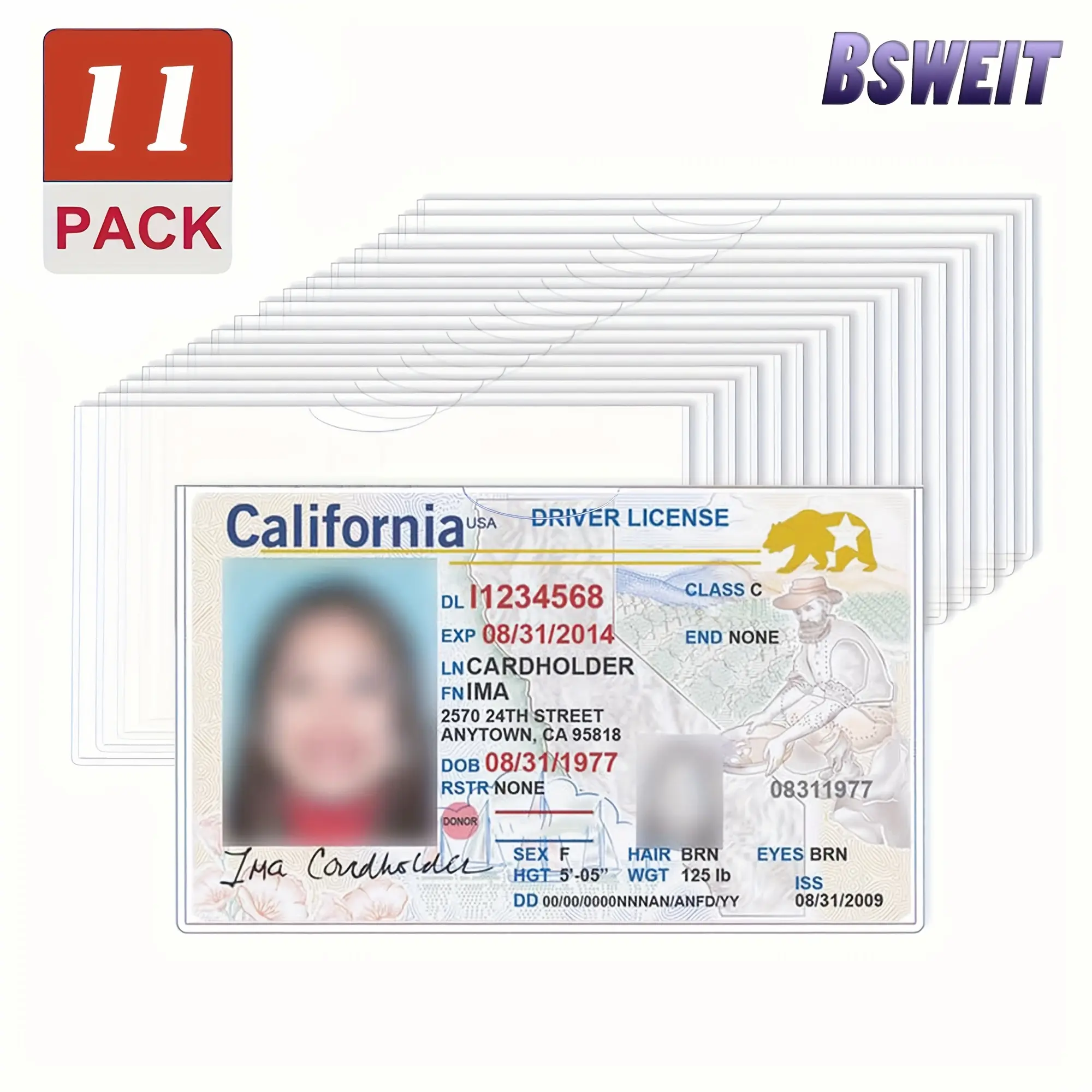 11 High-Quality Transparent Card Protective Covers, Suitable For Social Security, Health Insurance, And Credit Cards - Durable PVC, Safe Storage
