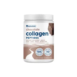 NativePath Chocolate Collagen Peptides for Women - Hydrolyzed Grass-Fed Type 1 & 3 - Hair, Skin, Nails, Bones & Joints - Keto & Paleo, No Gluten or Dairy - 30 Servings