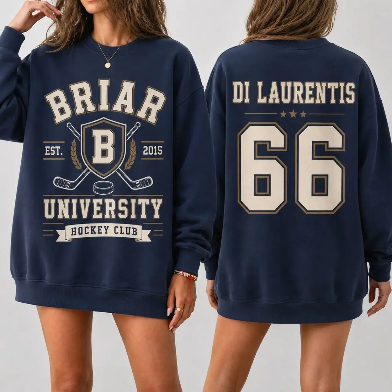 BRIAR University HOCKEY Club Sweatshirt - Off Campus Hockey Sweater - Unisex Heavy Cotton Tee - Booktok gift - Hockey Romance