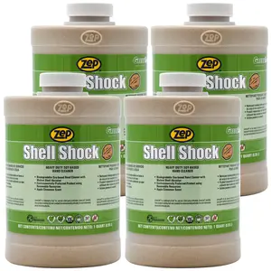 Zep Shell Shock Hand Cleaner - Soy-Based Formula with Walnut Shell Abrasives - 1 qt