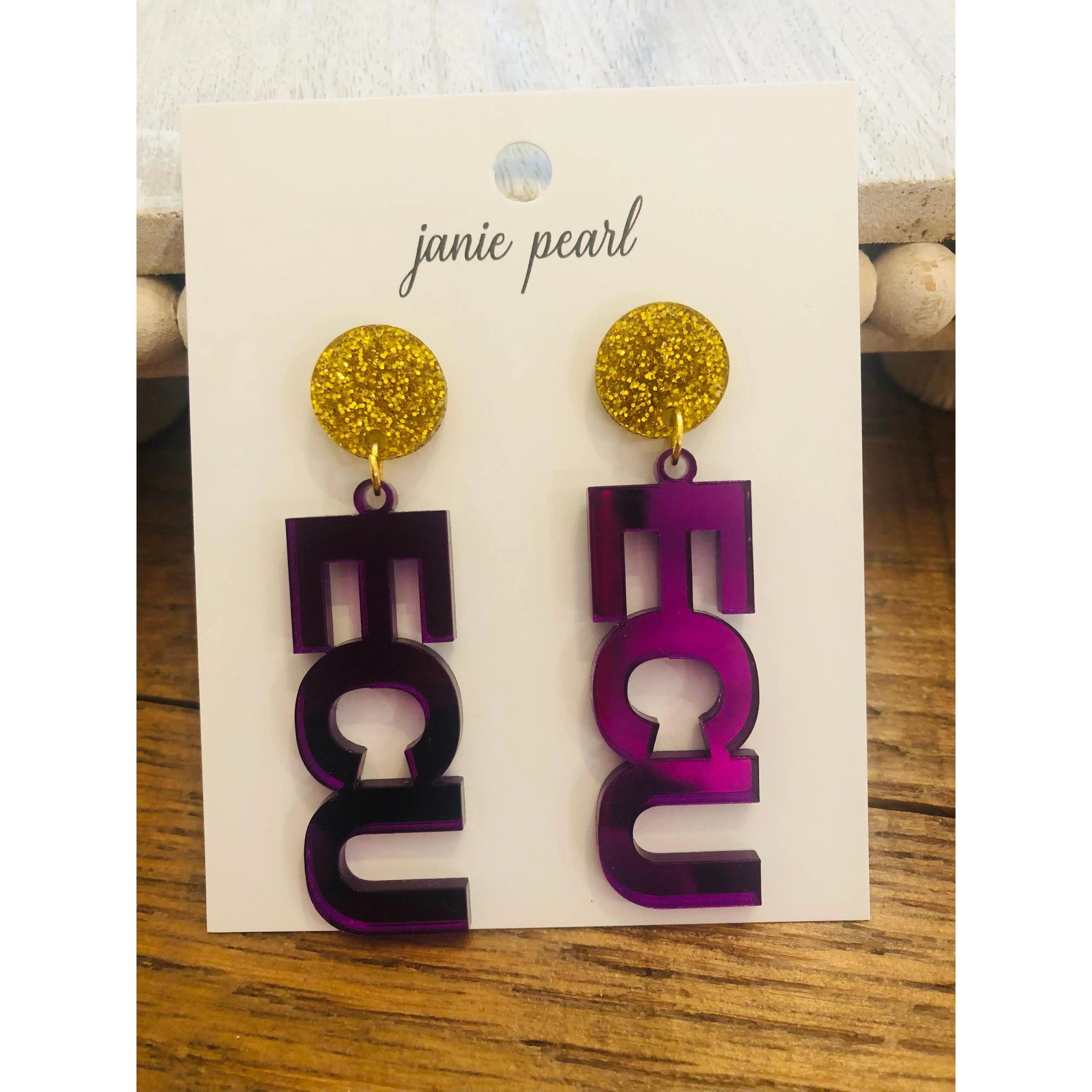 ECU Pirates Earrings