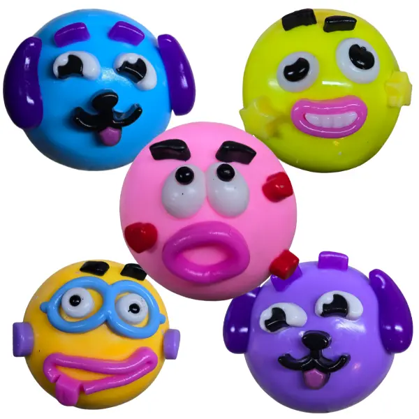 Suspicious Smushy Smushers Silly Face Squishy Stress Relief Fidget Toy Funny Faces