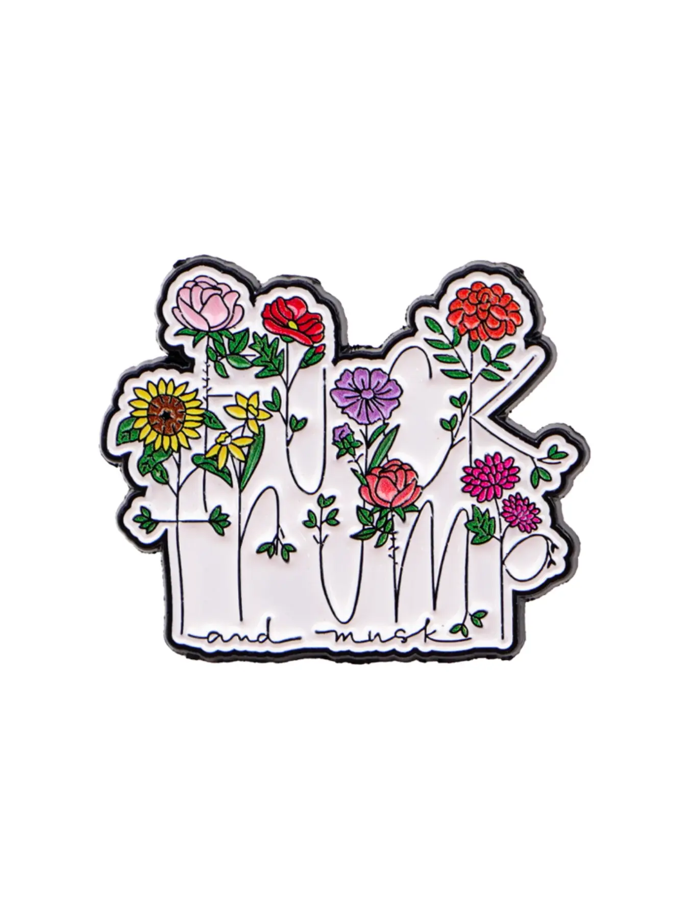Colorful Floral Cartoon Brooch Pin, Vintage Zinc Alloy Badge, Stylish Personalized Sweater Backpack Fashion Casual  Accessory, Floral Pins