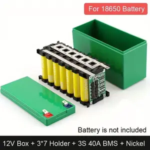12v7ah Battery Box Kit, Durable Storage Solution for Batteries, Ideal for Home & Office Use, Easy Installation Design, Protection