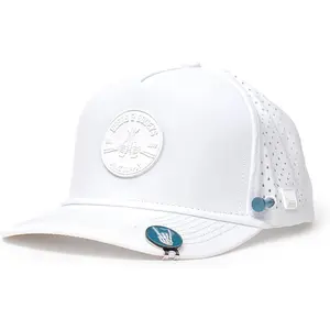 Golf Performance Hat - Tee Holder & Magnetic Ball Marker - Breathable, Sweat & Water Resistant Golfing Snapback Hat