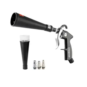 fathersdaygift VEVOR Car Cleaning Gun, 6-9.2 Bar High-Pressure Air Blow Gun with 2 Set Nozzles, 360 Rotating Nozzle for Complete Cleaning, Quickly Blasts Dirt and Dust from Surface, Work with 1/4 NPT Air Compressor